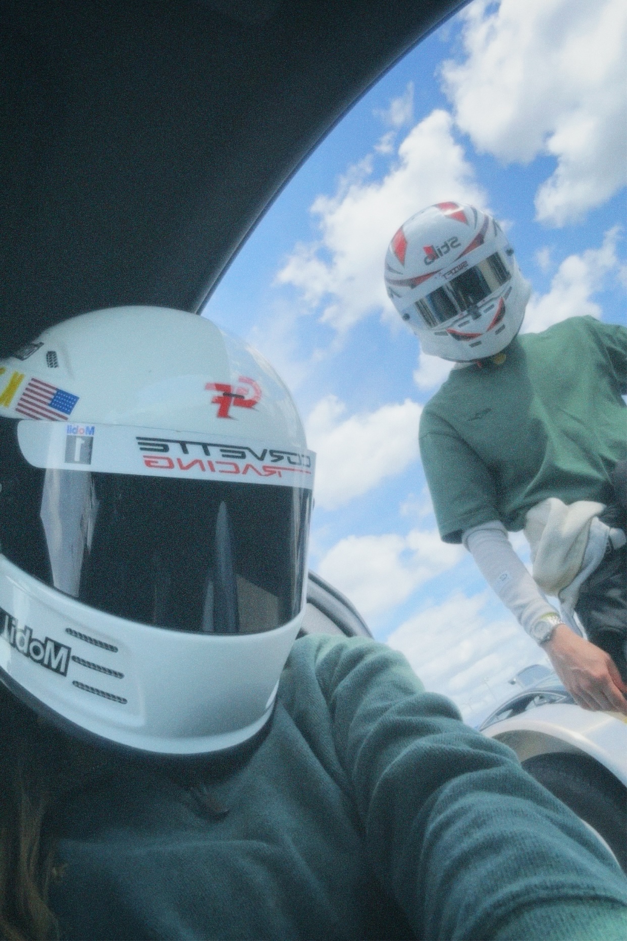 Driver at the track